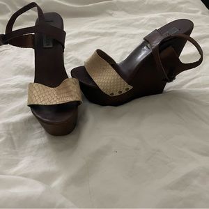 Dark brown Steve Madden wedges